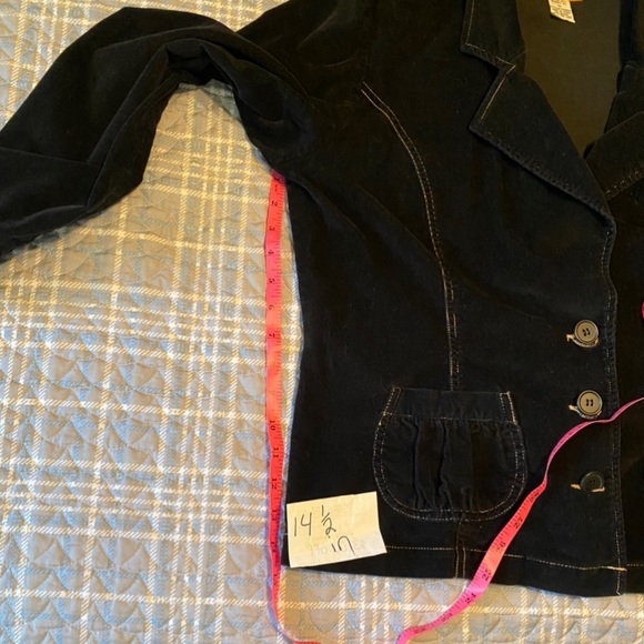 Tulle Black Corduroy Jacket/Coat. Plus size. Great condition. - Picture 9 of 11
